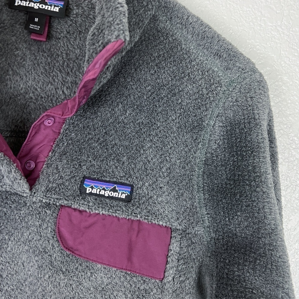 Patagonia Re-Tool Snap-T Pullover Feather Grey M Gorpcore Polartec Outdoor Gray - Picture 4 of 11